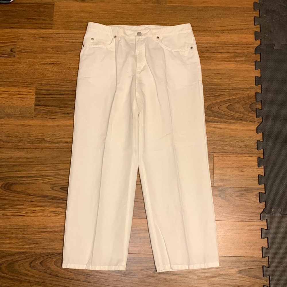 Sigrid Olsen Cotton/Linen Blend Capris Size 8
